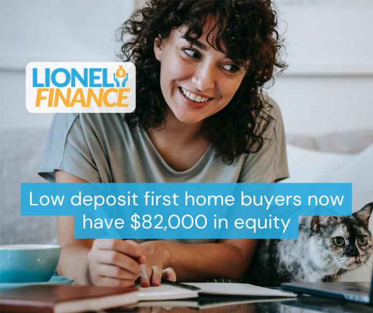 Low deposit first home buyers now have $82,000 in equity