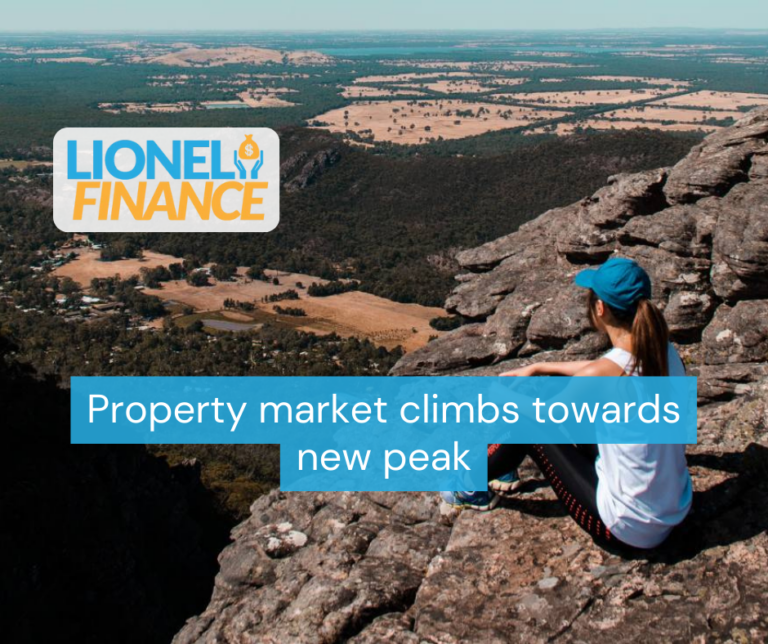 Property market climbs towards new peak